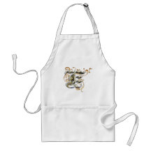E monogram apron