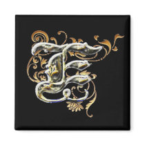 E monogram fridge magnets