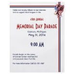 Eagle and American Flag Tatoo Illustration Style Flyers