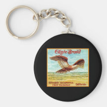 Eagle Brand Fruit Crate Label Key Chains