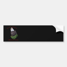 eagle bumper sticker