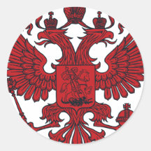 eagle crest round stickers