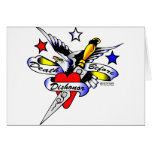 Eagle, Dagger & Heart Old Skool Tattoo cards