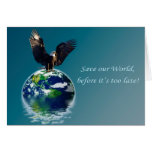 Eagle Earth Day Series Greeting Cards