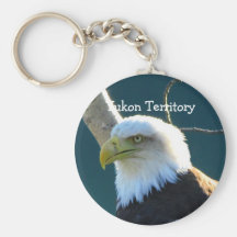 Eagle Eyes; Yukon Territory, Canada Key Chains
