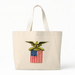 Eagle Flag and Cannons Canvas Bags