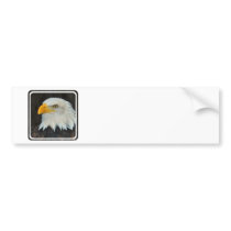 Eagle Head Bumper Stickers