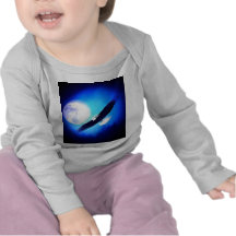 Eagle in Flight & Full Moon T-shirt
