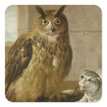 Eagle Owl and Cat with Dead Rats stickers