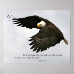 Eagle Photo with Bible Verse posters