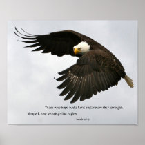 Eagle Photo with Bible Verse Posters