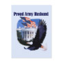 Eagle Proud Army Husband Tshirts and Gifts Post Card