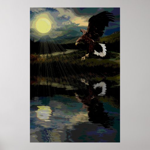 Eagle-sunset-1-Ver-2 Print
