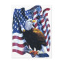 Eagle with American flag Postcards