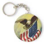 Eagle with Flag Keychain