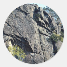 Eagle's nest, Bancroft, Ontario, Canada rock forma Round Stickers