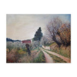 EARLIEST SPRING IN VERNALESE / Tuscany Landscape Post Card