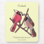 " Early bird catches the worm."Mousepad