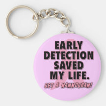 Early Detection Saves Lives Breast Cancer Design Key Chain