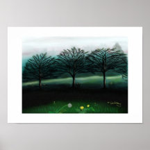 Early Morning Mist by JD Holiday Poster