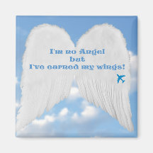 Earned Wings Fridge Magnet
