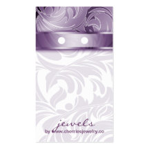 Earring Display Cards Modern Swirls Jewellery Business Cards