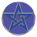Earth, Air & Fire Pentagram Sticker