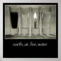 earth, air, fire, water Poster