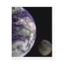 Earth and Moon by Galileo Postcard