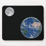 Earth and Moon Mouse pad