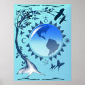 Earth and Symbols Poster posters