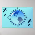 Earth and Symbols Poster posters