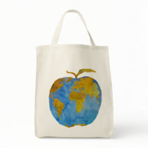 Earth Apple Canvas Bag