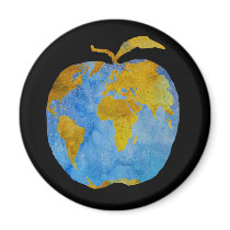 Earth Apple Magnet