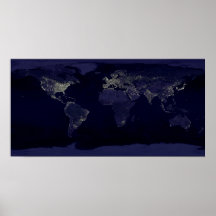Earth at Night Posters