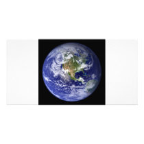 Earth Card Horizontal Customized Photo Card