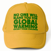 Earth Day 2009, April 22, Stop Global Warming Trucker Hats