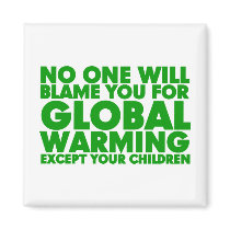 Earth Day 2009, April 22, Stop Global Warming Magnets