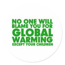 Earth Day 2009, April 22, Stop Global Warming Stickers
