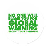 Earth Day 2009, April 22, Stop Global Warming stickers