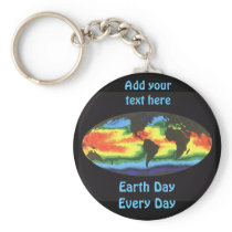 Earth Day 2012 - Global sea surface temperature keychains