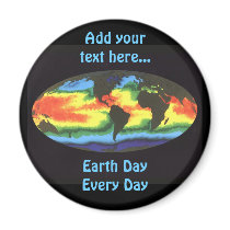 Earth Day 2012 - Global sea surface temperature magnets