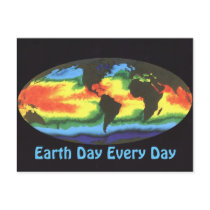 Earth Day 2012 - Global sea surface temperature postcards