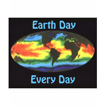 Earth Day 2012 - Global sea surface temperature t-shirts
