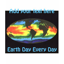 Earth Day 2012 - Global sea surface temperature t-shirts