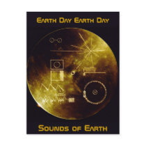 Earth Day 2012 - Sounds of Earth gold record postcards