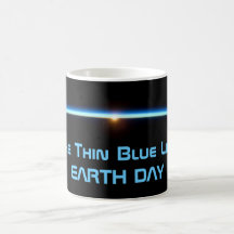 Earth Day 2012 - The Thin Blue Line - Close-up Mugs
