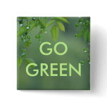 Earth day and think green buttons