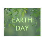 Earth day and think green postcards