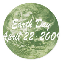 EARTH DAY APRIL 22, 2009 STICKER
